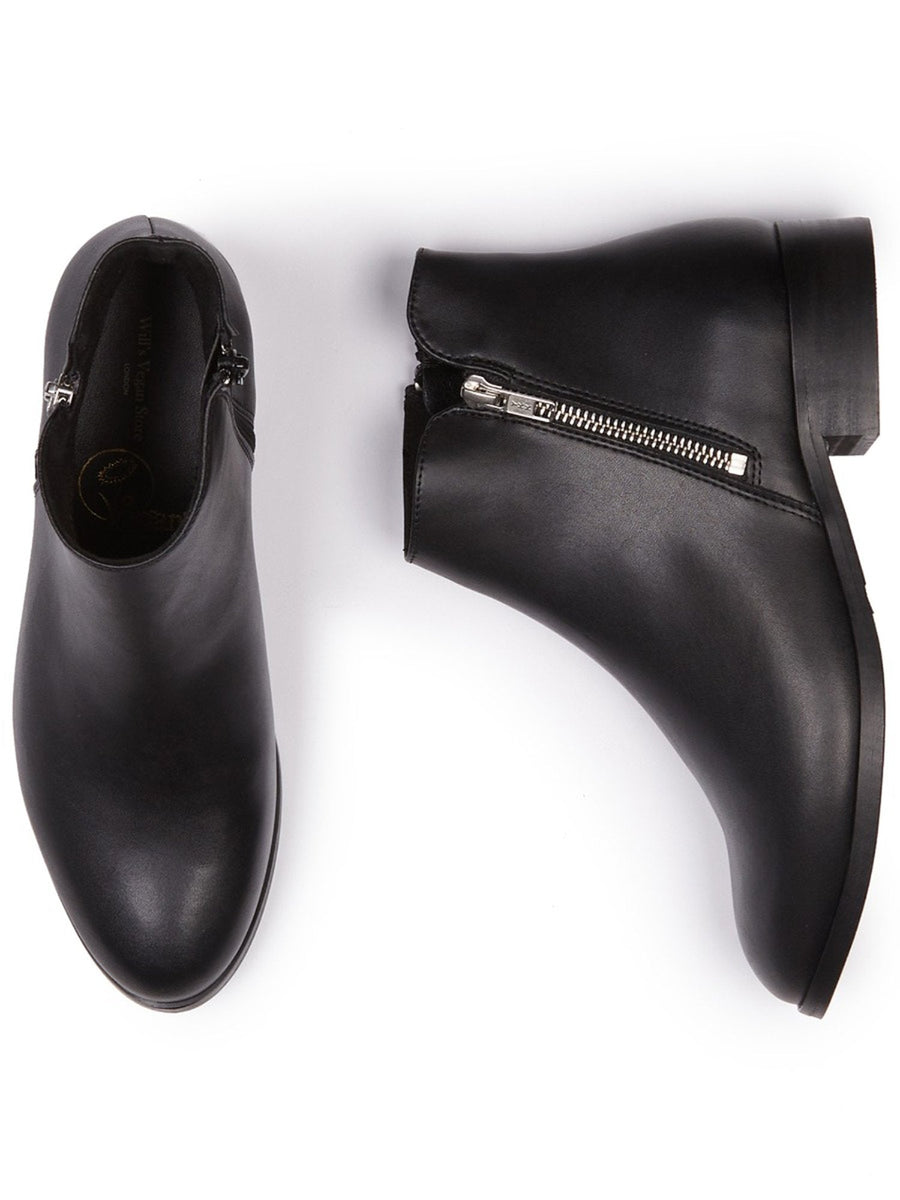 bottines vegan noire basses | Will's Vegan Store