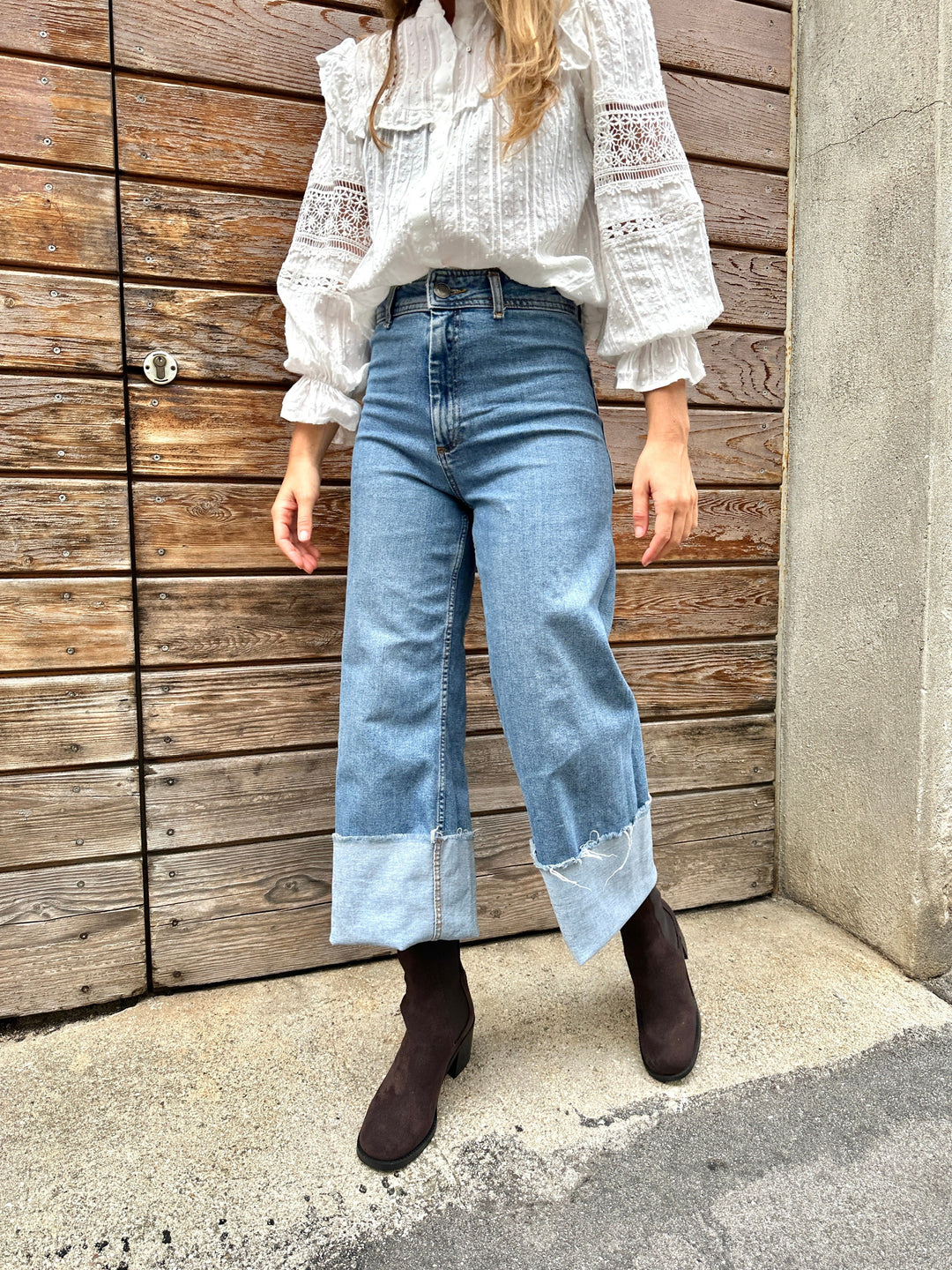 Bottines marrons vegans à talons pour femme