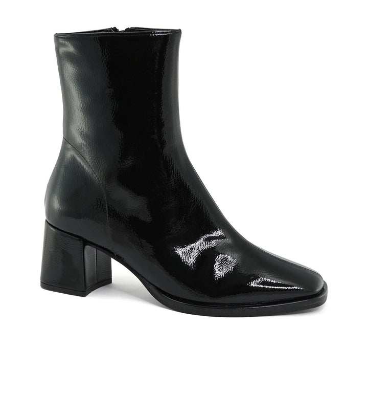 Bottines vegan noires vers à talons