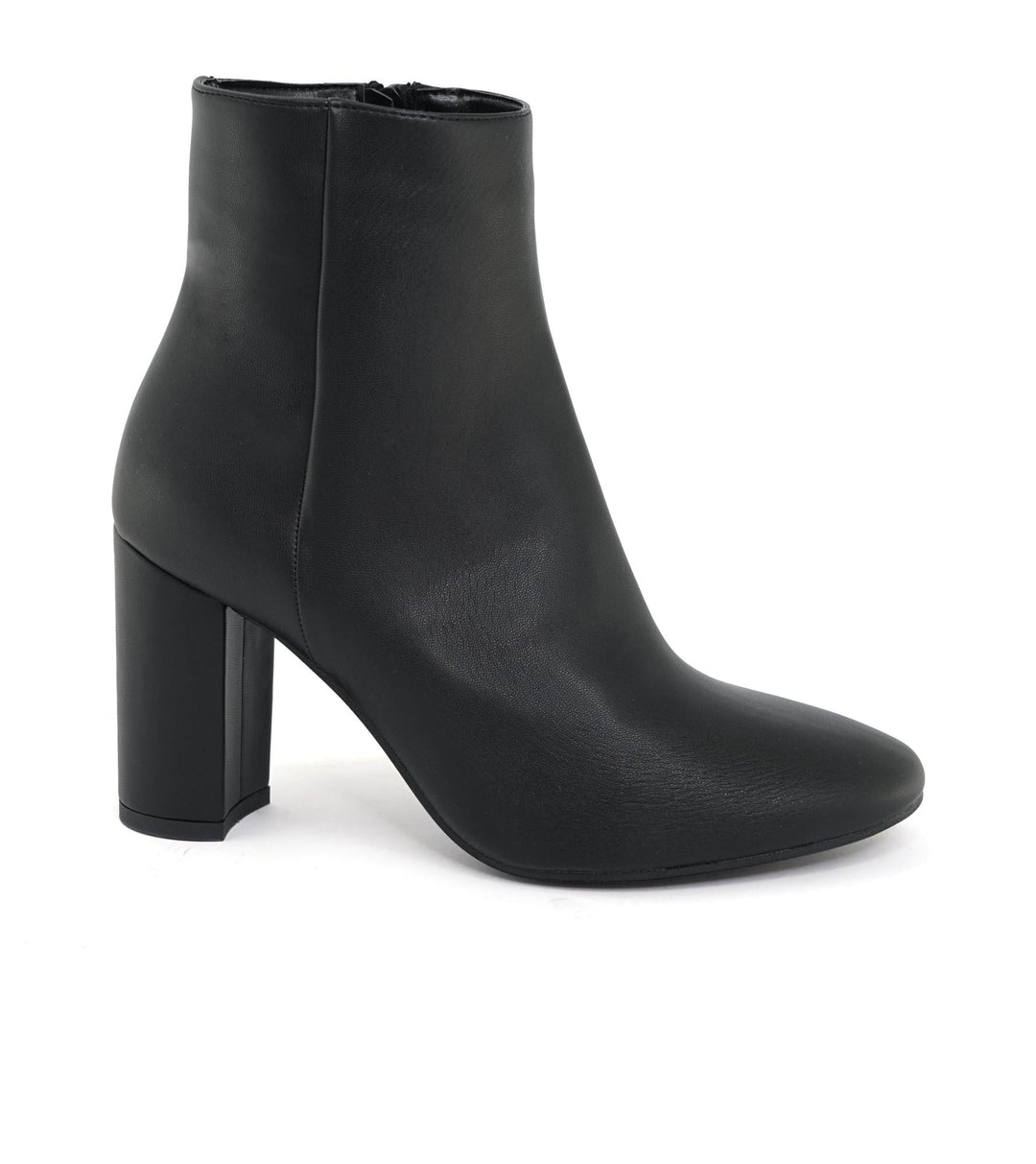 bottines noires vegan à talons hauts