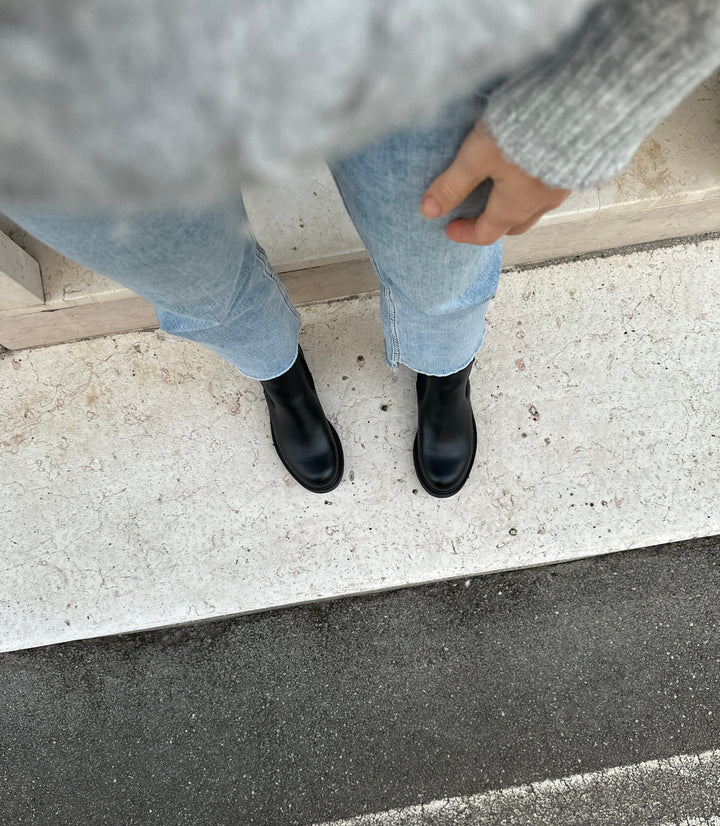 Bottines noirs vegans pour femme
