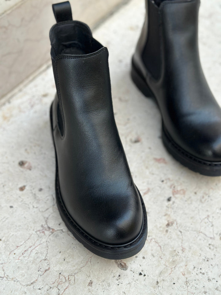Bottines noirs vegans pour femme