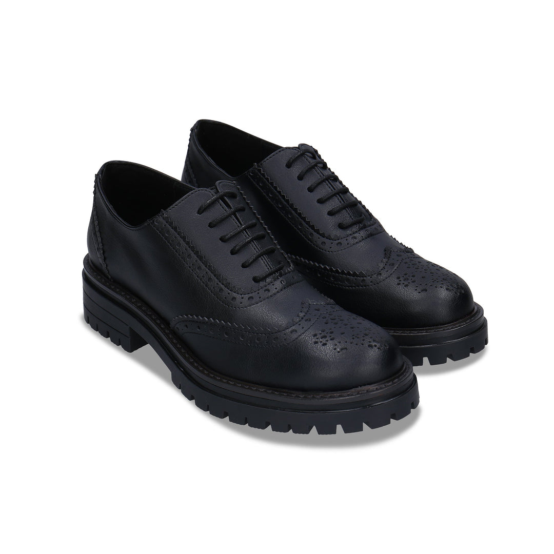 cruelty-free flat shoes for women brogueing Oxford