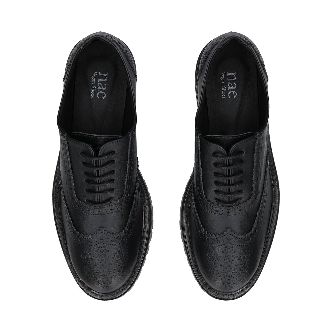 bout aile chaussures vegans femme noires