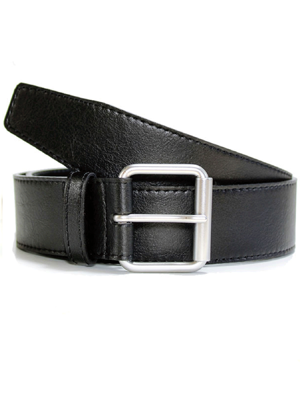 ceinture noir en cuir vegan 