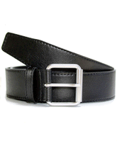 Load image into Gallery viewer, ceinture noir en cuir vegan 