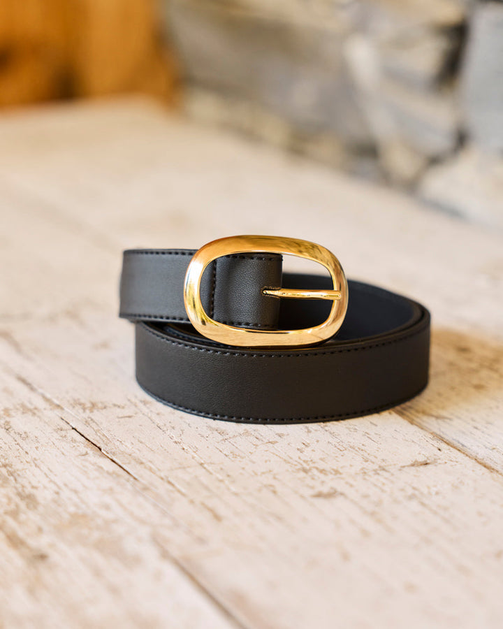 Ceinture femme vegan Liaison Noir de la marque Minuit sur Terre