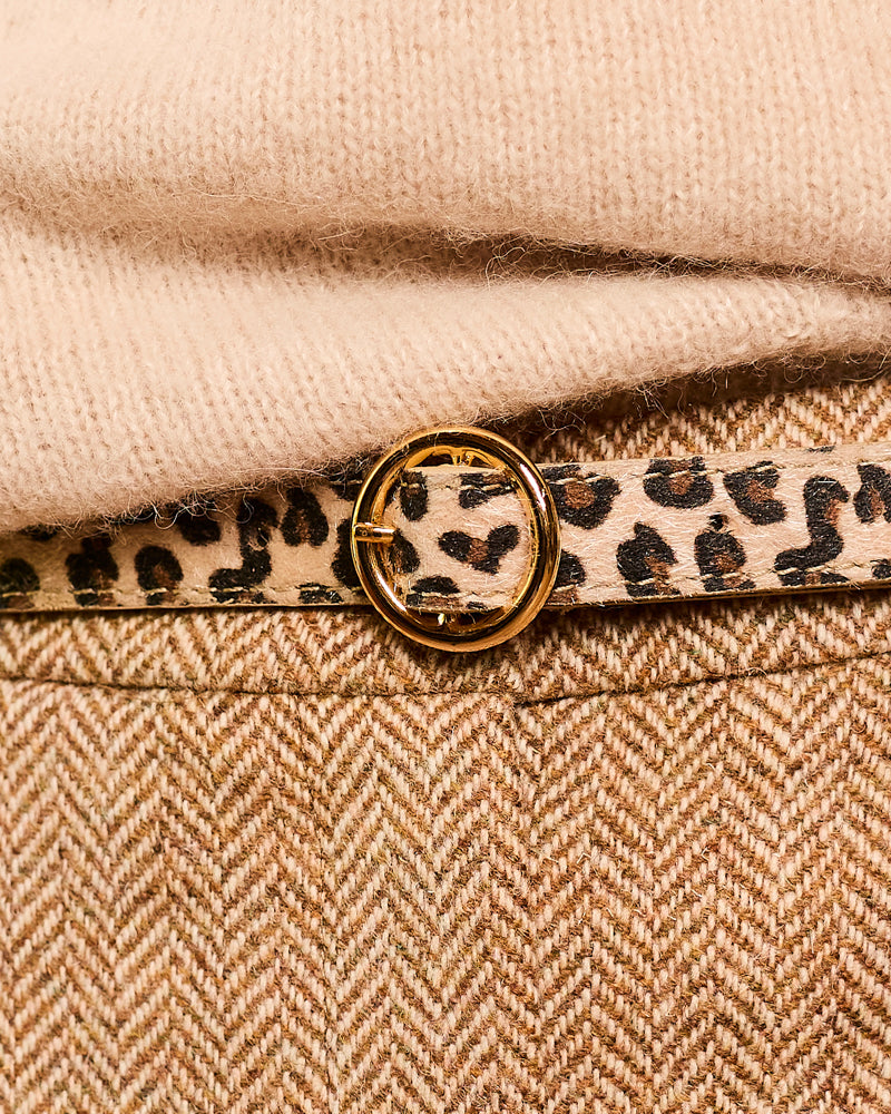 Ceinture femme vegan Rhapsodie Léopard de la marque Minuit sur Terre