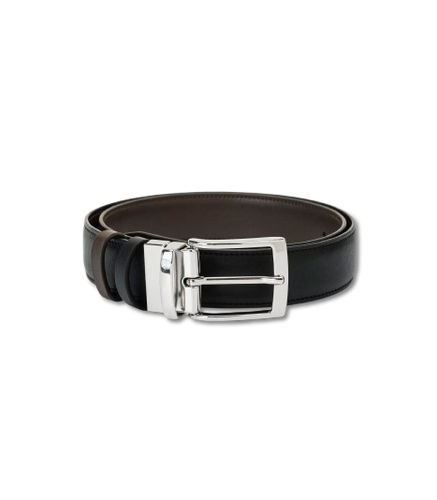 ceinture réversible noire et marron