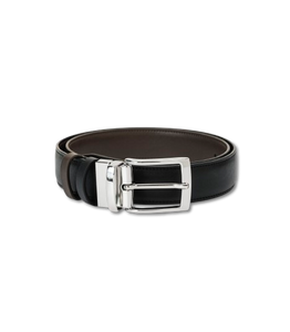 ceinture réversible noire et marron