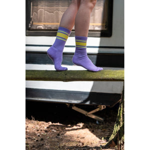 Chaussettes Sport 80's - Lilas