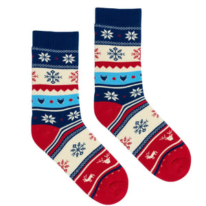 chaussettes chaudes motifs flocons noel