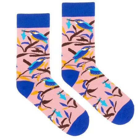 Kingfisher Bird Socks