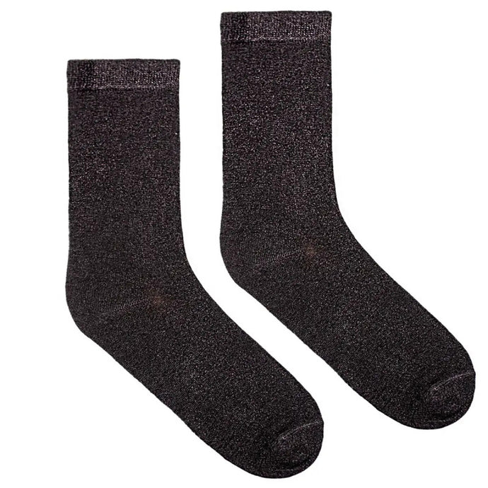 chaussettes noire à paillettes
