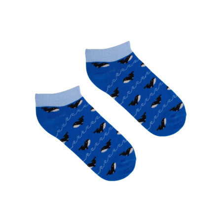 chaussettes basses à motifs baleine