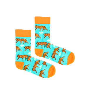 chaussettes fantaisie avec motifs tigres