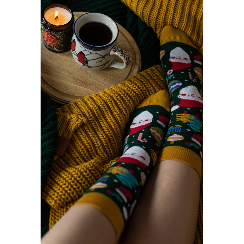chaussettes fantaisie avec motifs de noel
