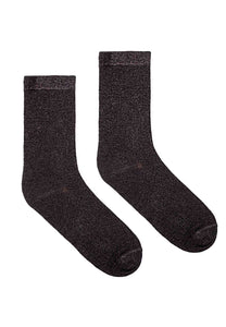 chaussettes noire à paillettes