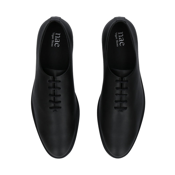chaussures chics pour homme en cuir vegan noir