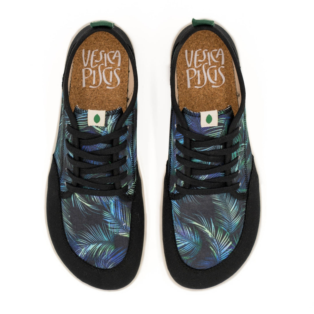 Baskets vegan Barefoot en toile à motifs palmier