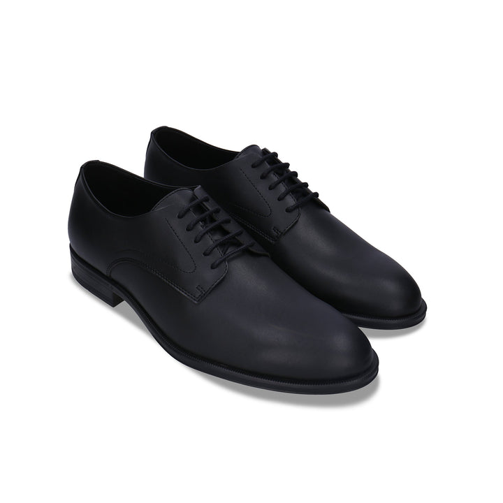 chaussures élégantes pour homme pour  un mariage en cuir vegan noir