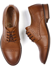 Charger l&#39;image dans la galerie, chaussures derbies vegan marron