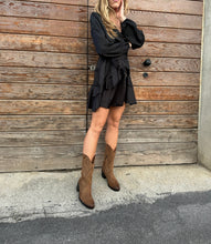 Load image into Gallery viewer, bottes Santiag vegan marron
