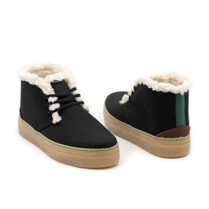 chaussures vegan chaude intérieur fourrées