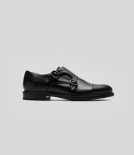 Load image into Gallery viewer, vegan monk strap black
