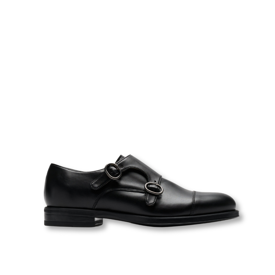 chaussures vegan homme style Monk noir