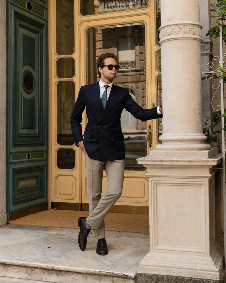 chaussures derbies brogues en cuir vegan marron pour homme