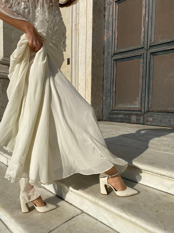 Chaussures de mariage à talons vegan 