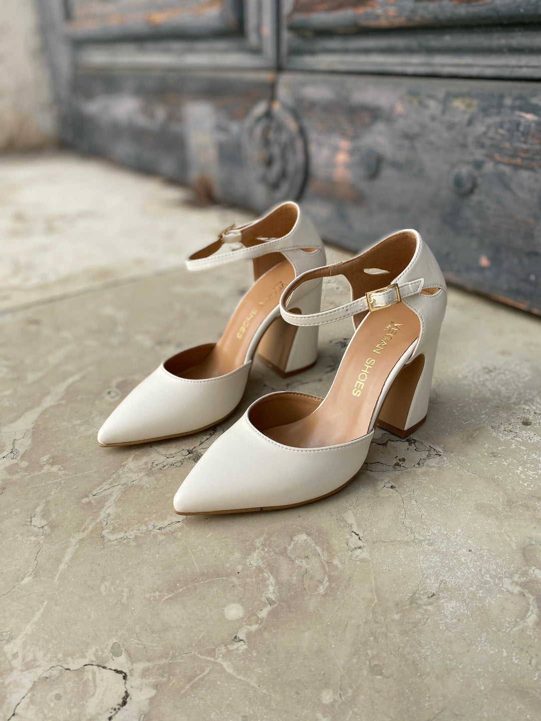 Chaussures de mariage à talons vegan 