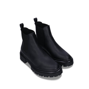 chelsea boots noires avec semelles épaisses crantées Chunky