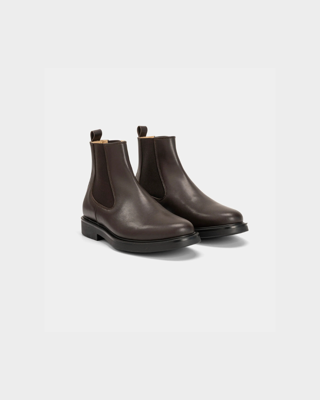 bottines chelsea marron pour homme en cuir vegan
