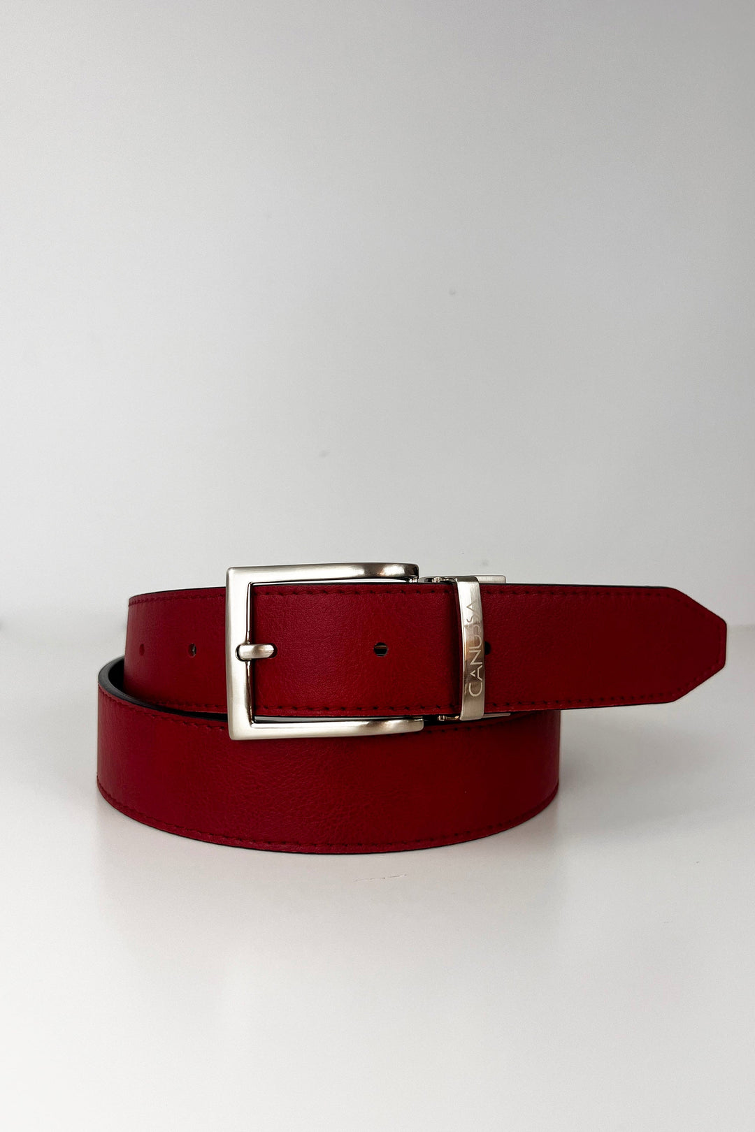 Wendbarer Gürtel – Schwarz/Rot
