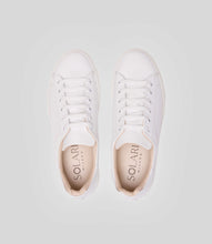 Charger l'image dans la galerie, Vegan sneakers handmade in Italy, Solari Milano's Vegan Sneaker L1 in white, featuring breathable microfiber and a comfortable design.