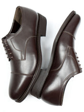 Charger l&#39;image dans la galerie, derbies pour homme en cuir vegan marron