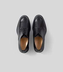 derbies noires en cuir vegan