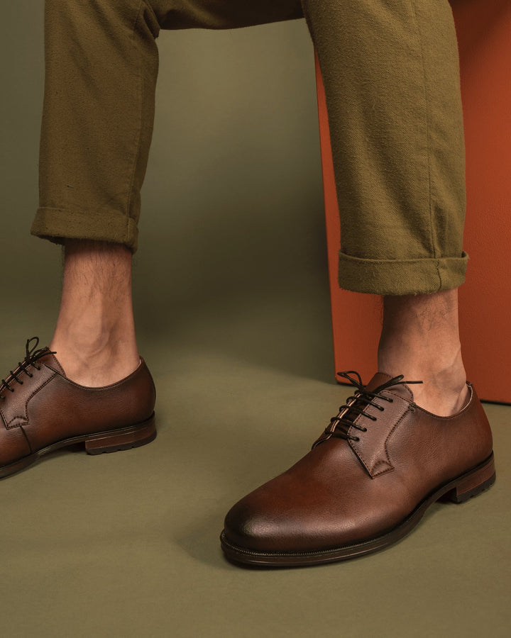 derbies marron homme vegan