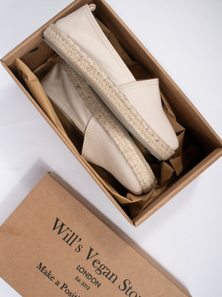 espadrillles blanche sans cuir