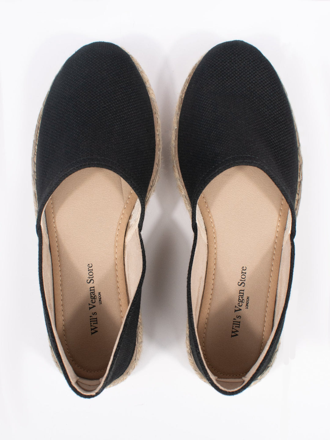 espadrilles noires en toile recyclées