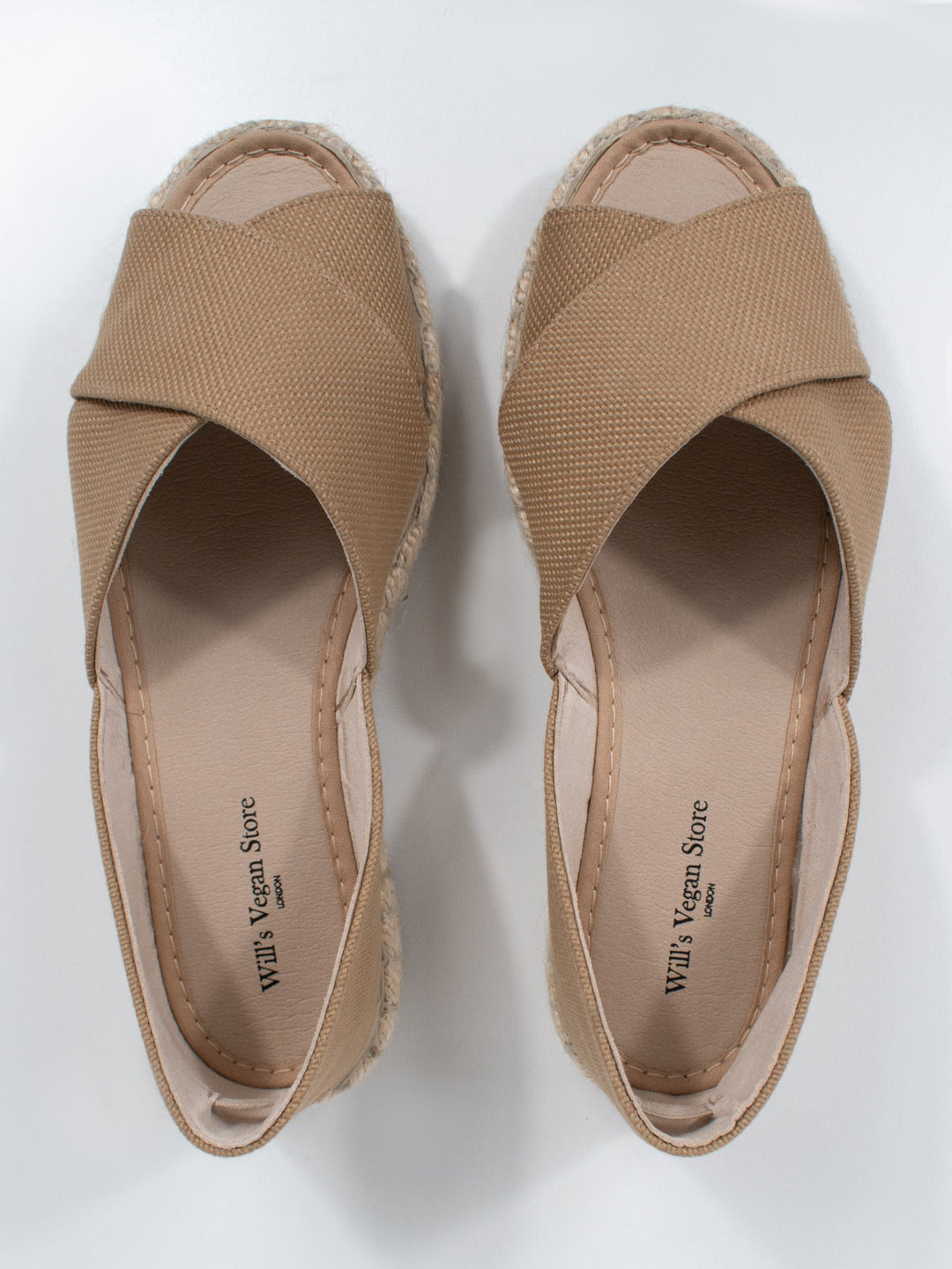 espadrilles vegan en toile recyclée blanche