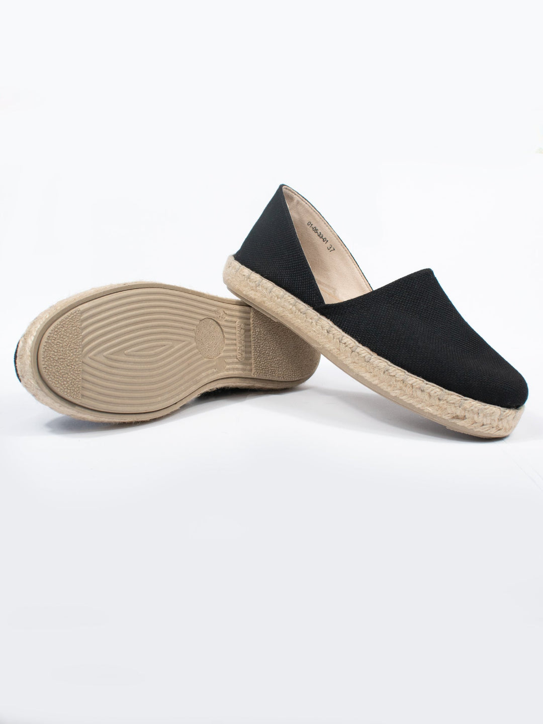 espadrilles noire en toile recyclées