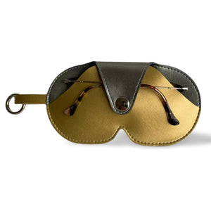 Etui à lunettes en cuir  vegan de pomme