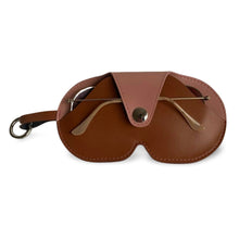 Load image into Gallery viewer, Etui à lunettes en cuir  vegan de pomme