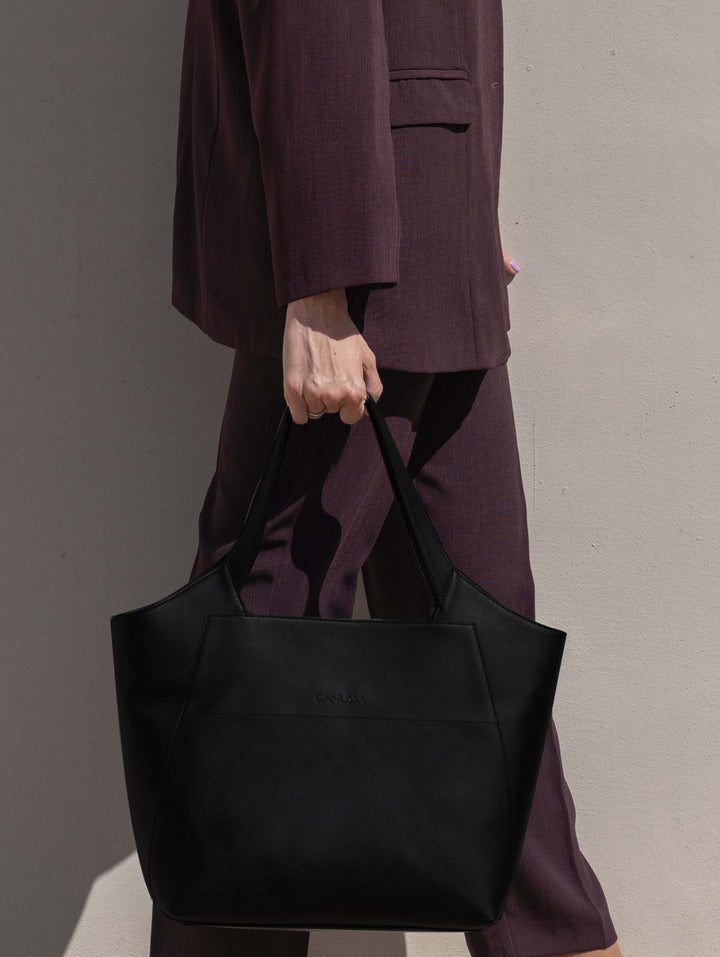 Bolso duradero elegante vegano - color negro