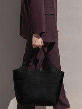 Load image into Gallery viewer, Bolso duradero elegante vegano - color negro