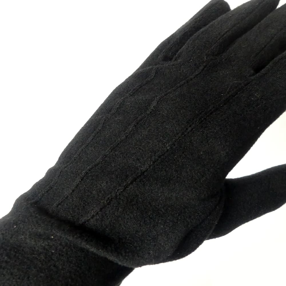 Gant vegan en polaire noir homme