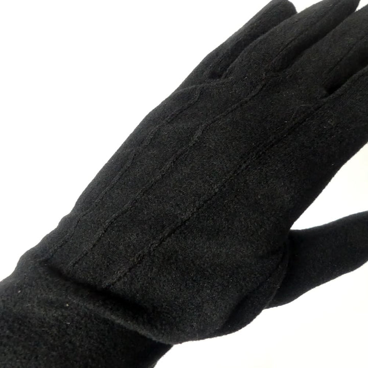 Gant vegan en polaire noir homme